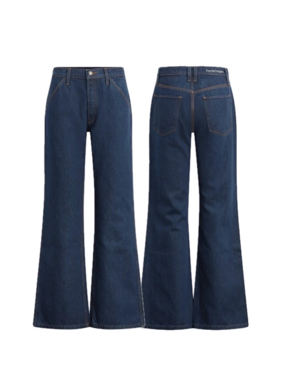 New Favorite Daughter jeans Olympia Flares Manchester low slung dark wide 27